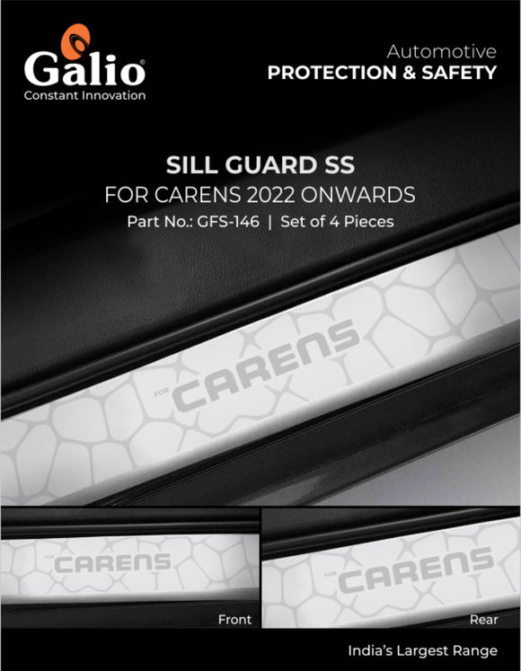 Galio Sill Guard Compatible With Kia Carens 2022 Onwards - Set of 4 Pcs.