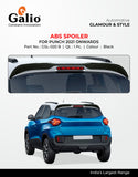 Galio ABS Spolier Compatible With TATA Punch 2021 Onwards, Black