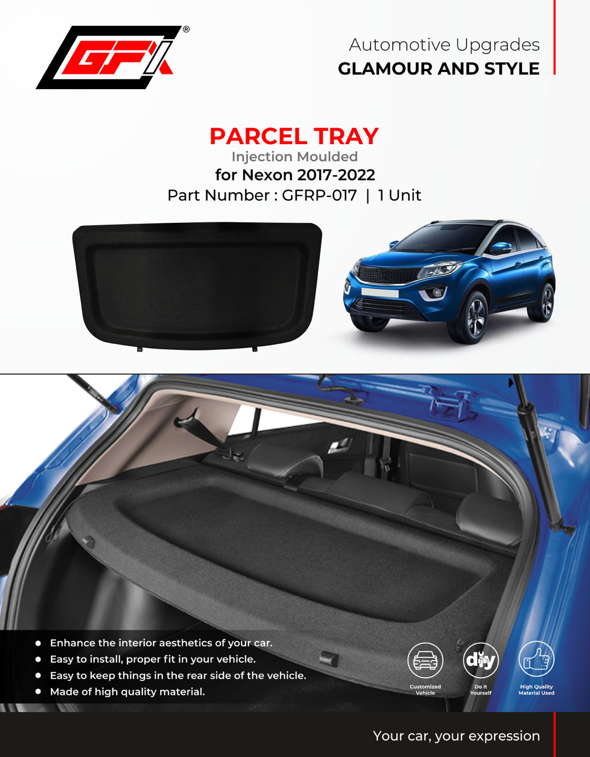 Tata nexon 2020 parcel tray discount
