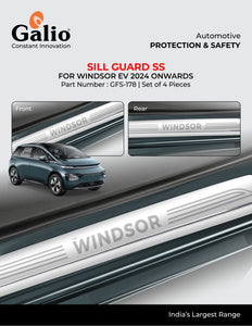 Galio Sill Guard Compatible With MG Windsor EV 2024 Onwards - Set of 4 Pcs.