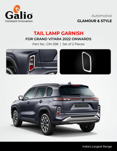 Galio Tail Light Lamp Garnish Compatible With Grand Vitara 2022 Onwards - Set of 2 Pcs.