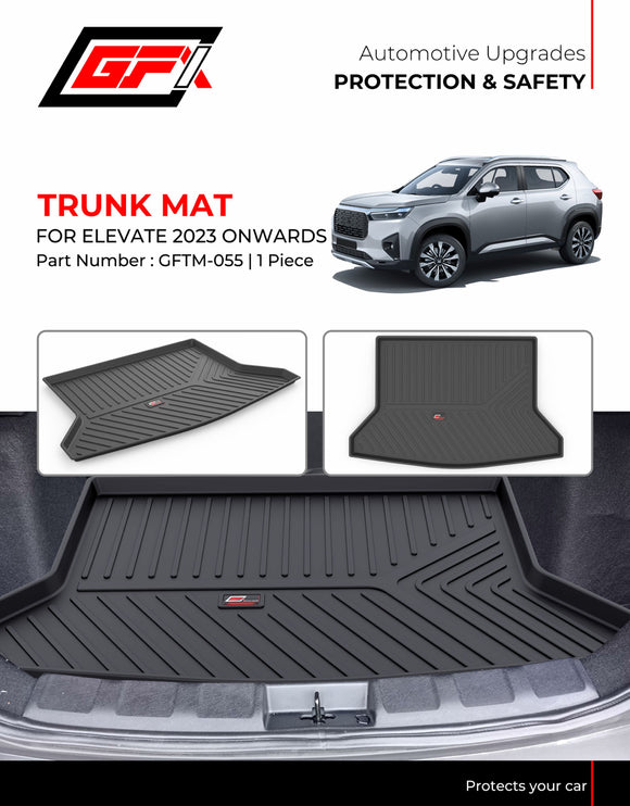 GFX Rear Waterproof Tray Boot Trunk Mat TPV Compatible with Honda Elevate 2023 Onwards