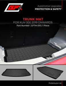GFX Rear Waterproof Tray Boot Trunk Mat TPV Compatible with Mahindra XUV 300