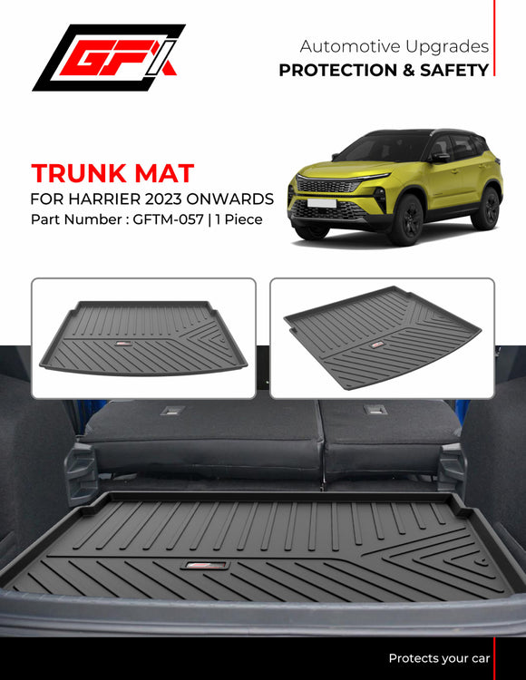 GFX Rear Tray Trunk or Boot Mat Compatible With Tata Harrier 2023 Onwards