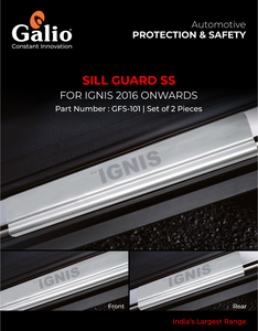 Galio Sill Guard Compatible With Maruti Suzuki Ignis - Set of 4 Pcs.