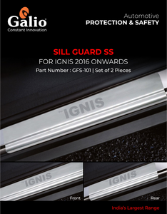 Galio Sill Guard Compatible With Maruti Suzuki Ignis - Set of 2 Pcs.