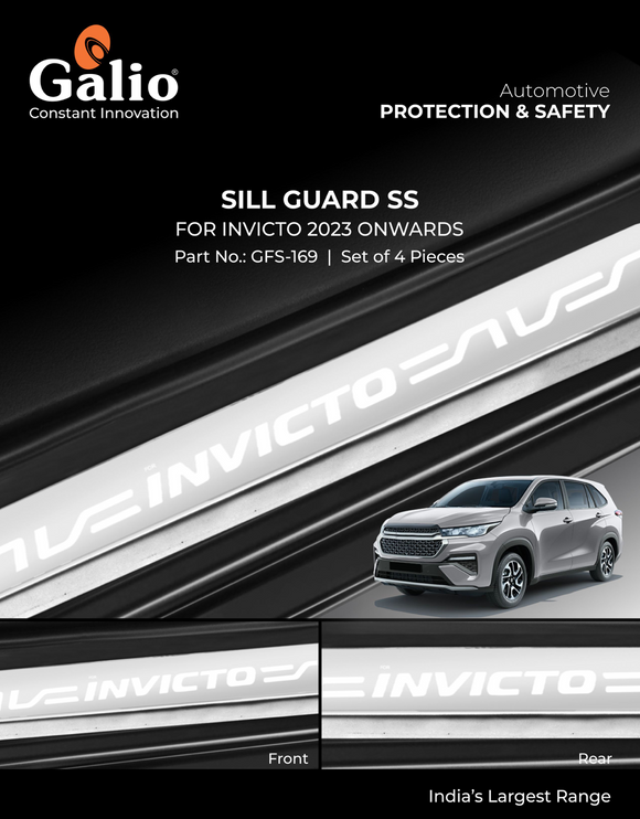 Galio Sill Guard Compatible With Maruti Suzuki Invicto - Set of 4 Pcs.