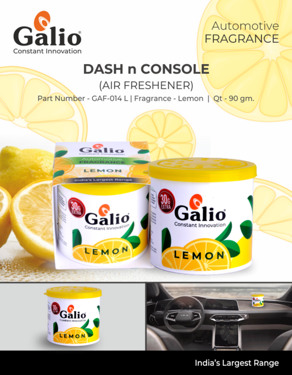 Galio Lemon Dash & Console Air Freshener, Qt - 90 gm