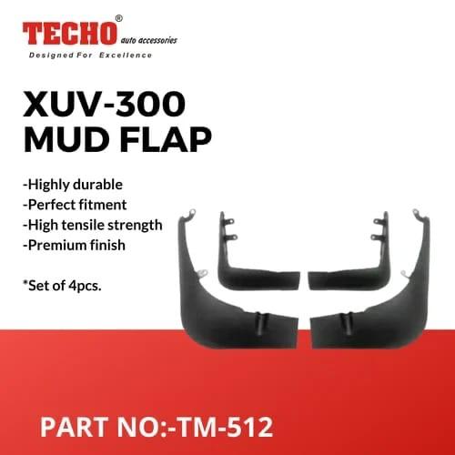 Techo Mud Guards Compatible With Mahindra XUV 300 - Set Of 4