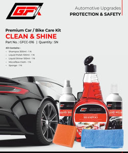 GFX Premium Car / Bike Care Kit - 1 Set (5 Units)