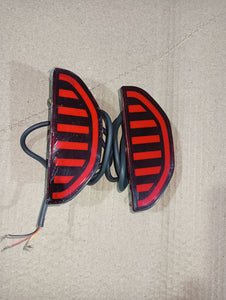 Rear Car Bumper Reflector LED Compatible With TATA Punch, Set of 2