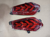 Rear Car Bumper Reflector LED Compatible With TATA Nexon 2023 Onwards, Set of 2