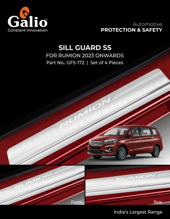 Galio Sill Guard Compatible With Toyota Rumion 2023 Onwards - Set of 4 Pcs.