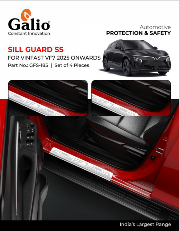 Galio Sill Guard Compatible With Vinfast VF7 2025 Onwards - Set of 4 Pcs.