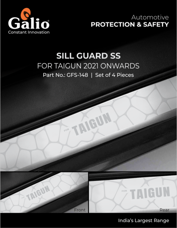 Galio Sill Guard Compatible With Volkswagen Taigun - Set of 4 Pcs.
