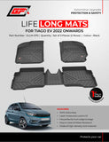 GFX Car Floor Mats Premium Life Long Foot Mats Compatible with Tata Tiago EV 2020 Onwards
