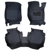 Hi Art PVC, Faux Leather, Nylon 7D Car Floor Mats Compatible with TATA Harrier EV 2025 Onwards (All Black)