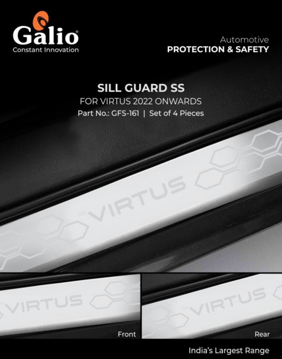 Galio Sill Guard Compatible With Volkswagen Virtus - Set of 4 Pcs.