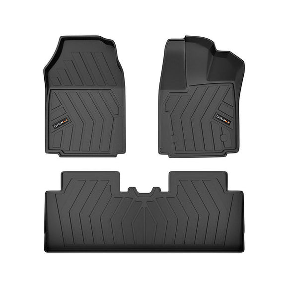 QPOMax All Weather Life Time Mats Compatible with Mahindra BE 6, Black