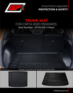 GFX Rear Tray Trunk or Boot Mat Hyundai Creta 2020 Onwards