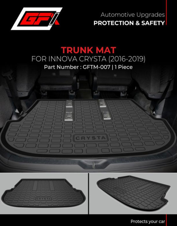 GFX Rear Tray Trunk or Boot Mat Toyota Innova Crysta