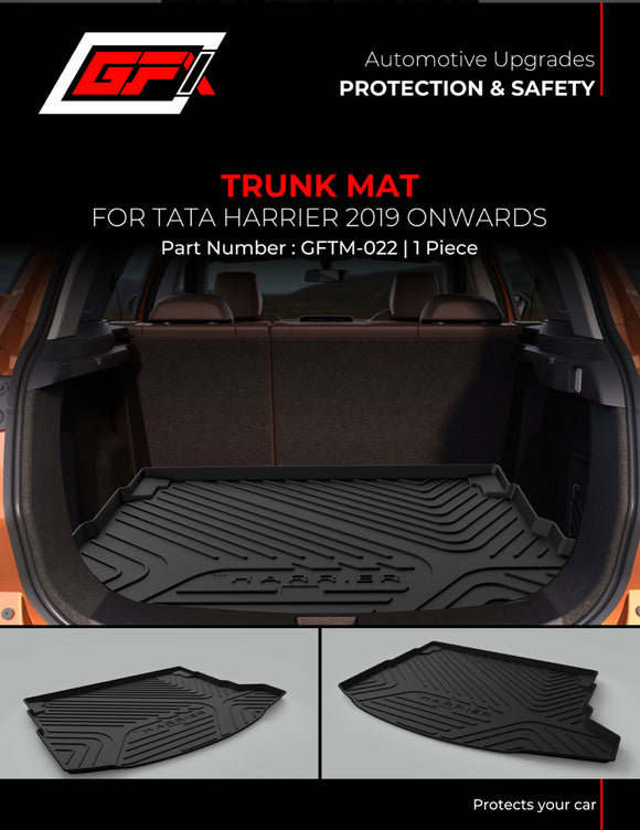GFX Rear Tray Trunk or Boot Mat Compatible With Tata Harrier