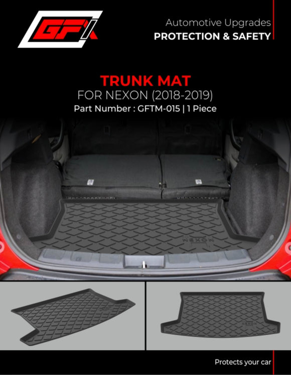 GFX Rear Tray Trunk or Boot Mat Compatible With Tata Nexon (2017-2024)