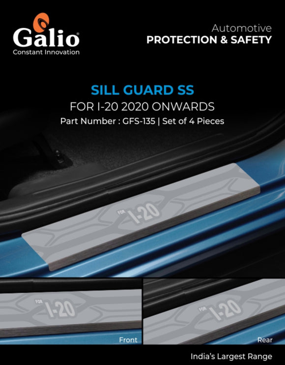 Galio Sill Guard Compatible With Hyundai i20 2020 Onwards - Set of 4 Pcs.