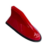 Red Universal Shark Fin Roof Antenna With AM/FM Signal Receiver