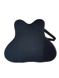 GFX Black Relaxing Orthopedic Back Support Cushion for Comfortable Car Rides, 1 pc.