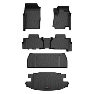 QPoMax Premium Life Time Mats Compatible with Mahindra Scorpio N Manual Transmission,  Black (Boot Mat Included)