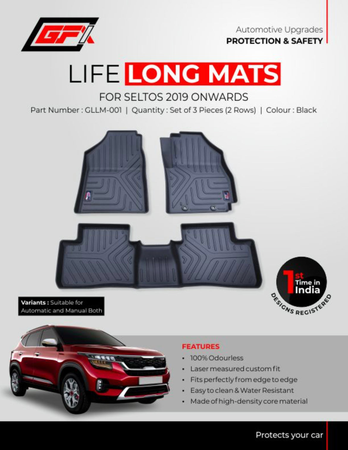 Kia floor mats seltos sales