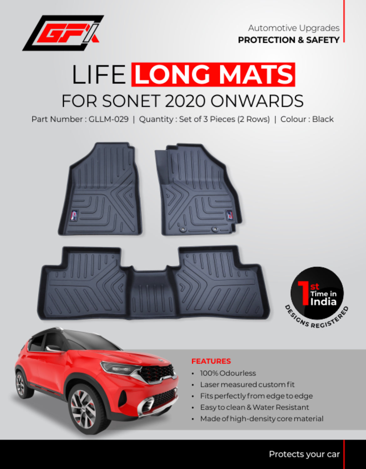 Kia xceed deals car mats 2020