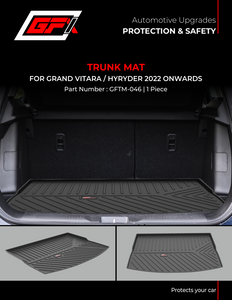 GFX Rear Waterproof Tray Boot Trunk Mat TPV Compatible with Toyota Hyryder