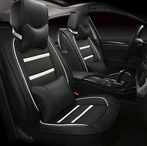 Leatherette Custom Fit Front and Rear Car Seat Covers Compatible
