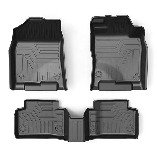 5D+ Weathertough Front & 2nd Seat TPV Floor Liners Mats Compatible with Kia Seltos