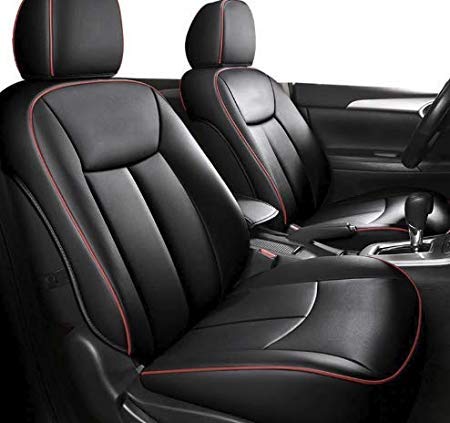 Leatherette Custom Fit Front and Rear Car Seat Covers Compatible