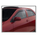 Side Rain Door Visor Compatible with Volkswagen Vento, Set of 4 [Black]