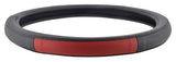 ExtraPGrip Anti-Slip Car Steering Wheel Cover Compatible with Kia Stonic, (Black/Red)