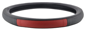 ExtraPGrip Anti-Slip Car Steering Wheel Cover Compatible with Maruti Suzuki Vitara Brezza, (Black/Red)