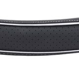 ExtraGrip2piping Anti-Slip Car Steering Wheel Cover Compatible with Maruti Suzuki Wagon R (2013-2017), (Black/Silver)