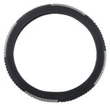EleganceGrip Anti-Slip Car Steering Wheel Cover Compatible with Maruti 800, (Black/Silver)