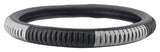 EleganceGrip Anti-Slip Car Steering Wheel Cover Compatible with Mahindra KUV 100, (Black/Silver)
