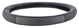 ExtraPGrip Anti-Slip Car Steering Wheel Cover Compatible with Skoda Rapid, (Black/Grey)