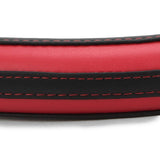 ExtraGrip2stripe Anti-Slip Car Steering Wheel Cover Compatible with Toyota Etios, (Black/Red)