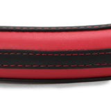 ExtraGrip2stripe Anti-Slip Car Steering Wheel Cover Compatible with Toyota Corolla Altis [2014-2020], (Black/Red)