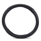 ExtraGrip2piping Anti-Slip Car Steering Wheel Cover Compatible with Maruti Suzuki Wagon R (2013-2017), (Black/Silver)