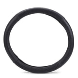 ExtraGrip2piping Anti-Slip Car Steering Wheel Cover Compatible with Tata Bolt, (Black/Silver)