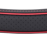 ExtraGrip2piping Anti-Slip Car Steering Wheel Cover Compatible with Toyota Etios Cross, (Black/Red)