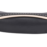 ExtraGripWave Anti-Slip Car Steering Wheel Cover Compatible with Ford Figo (2010-2014), (Black/Beige)